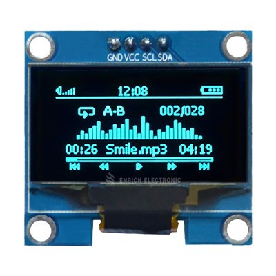 1.3인치 128x64 디스플레이 모듈 I2c Oled SSD1306 또는 SSH1106 드라이버 IC