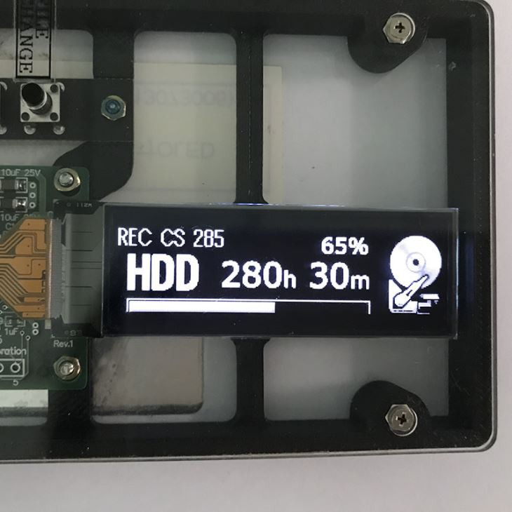 2.1 인치 256 * 64 OLED 디스플레이