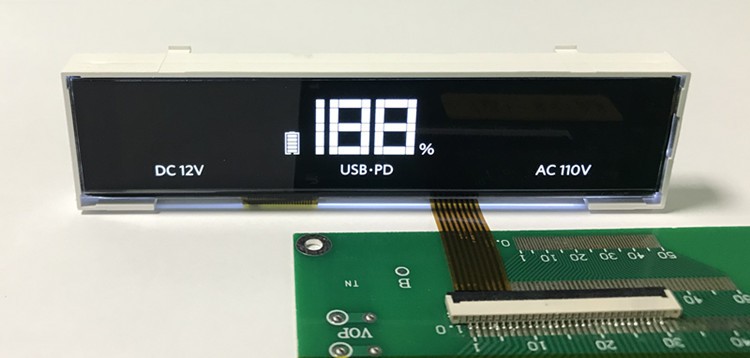 세그먼트 LCD 모듈 검정 흰색