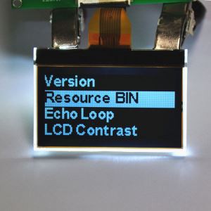 2.42 인치 그래픽 COG 모듈 검정 바탕에 흰색