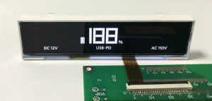 세그먼트 LCD 모듈 검정 흰색