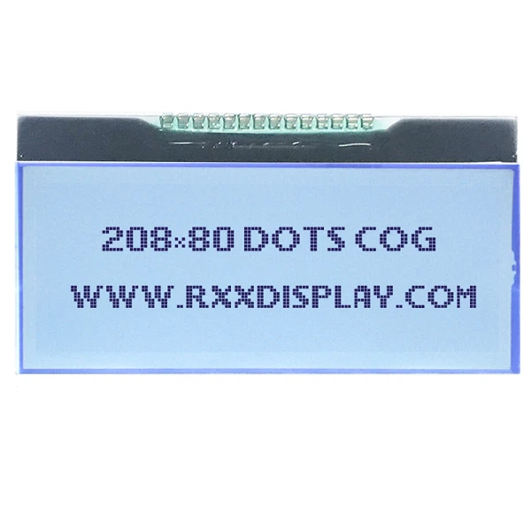 208x80 그래픽 흑백 LCD 디스플레이