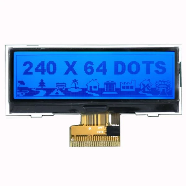 포지티브 FSTN COG 모듈 240x64 LCD 디스플레이
